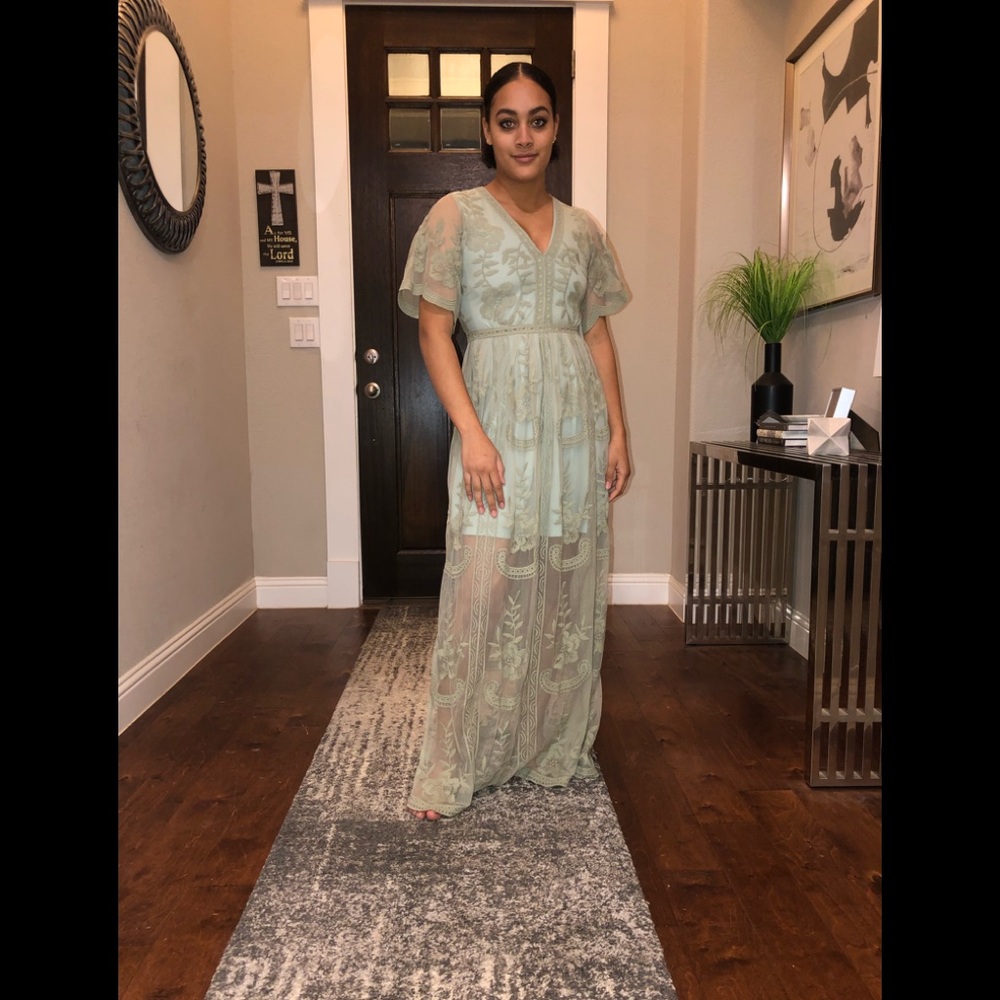 Altar’d State Boho Style Lace Maxi Dress- Small